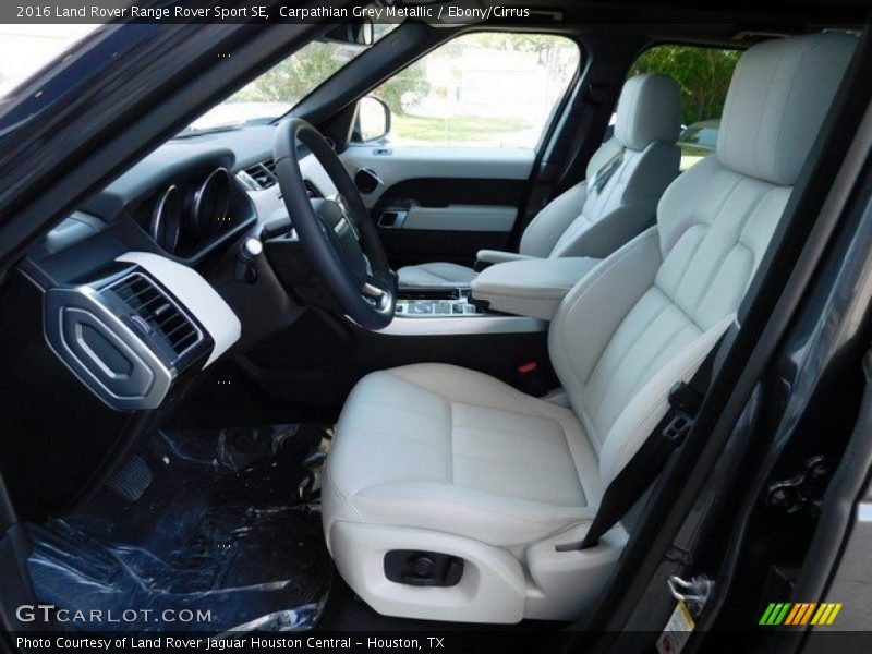 Front Seat of 2016 Range Rover Sport SE