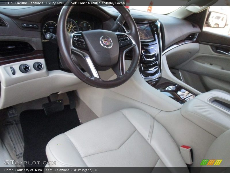 Silver Coast Metallic / Shale/Cocoa 2015 Cadillac Escalade Luxury 4WD