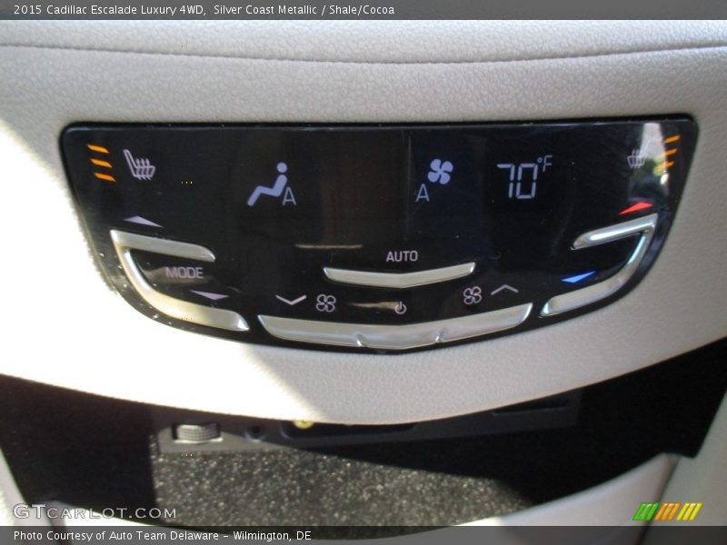 Silver Coast Metallic / Shale/Cocoa 2015 Cadillac Escalade Luxury 4WD