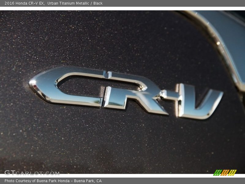 Urban Titanium Metallic / Black 2016 Honda CR-V EX