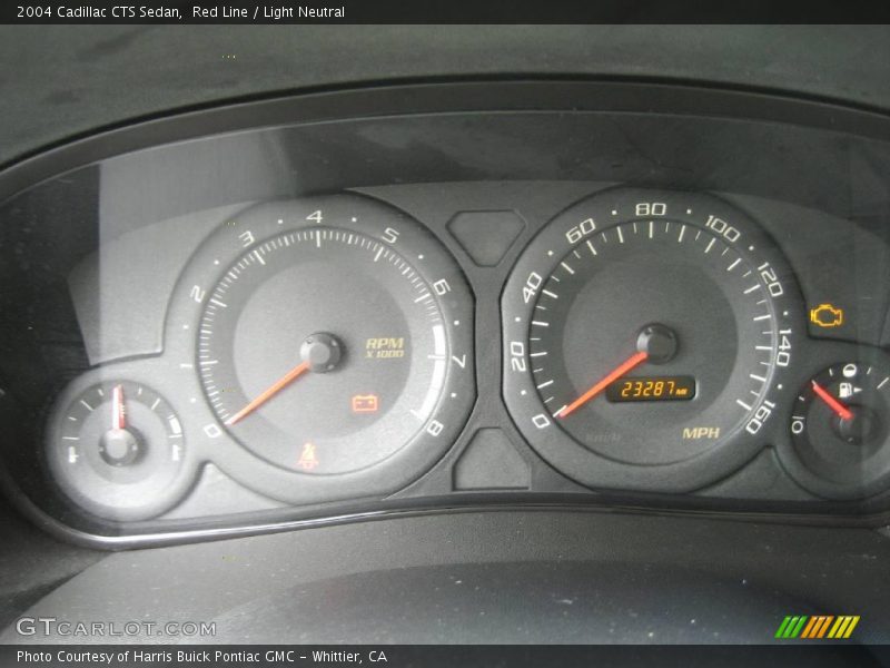 Red Line / Light Neutral 2004 Cadillac CTS Sedan