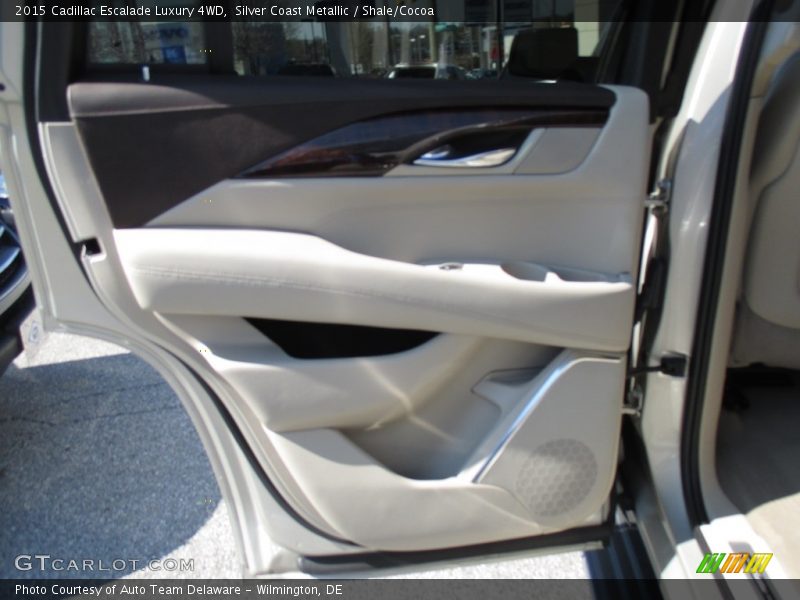 Silver Coast Metallic / Shale/Cocoa 2015 Cadillac Escalade Luxury 4WD
