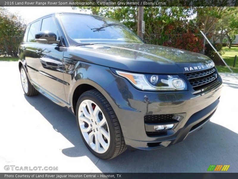 Carpathian Grey Metallic / Ebony/Cirrus 2016 Land Rover Range Rover Sport Autobiography