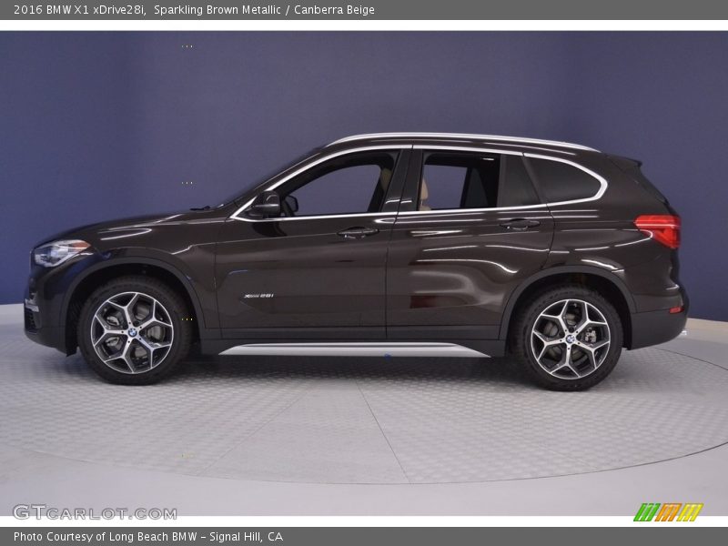 Sparkling Brown Metallic / Canberra Beige 2016 BMW X1 xDrive28i