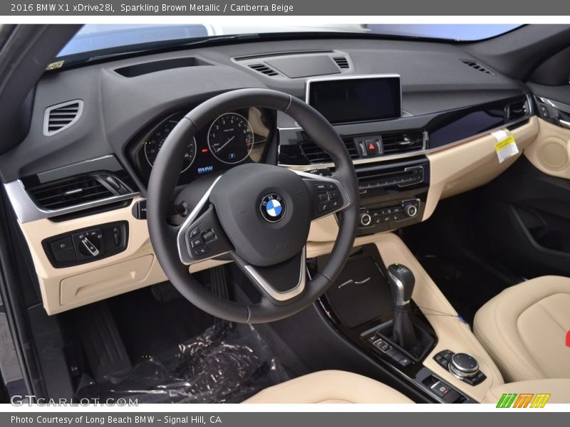 Sparkling Brown Metallic / Canberra Beige 2016 BMW X1 xDrive28i