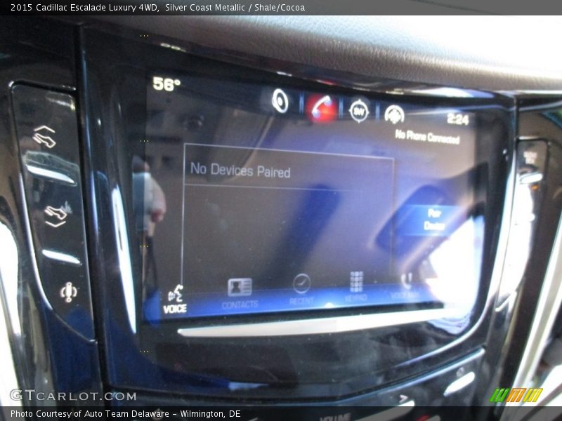 Silver Coast Metallic / Shale/Cocoa 2015 Cadillac Escalade Luxury 4WD