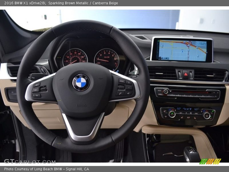 Sparkling Brown Metallic / Canberra Beige 2016 BMW X1 xDrive28i