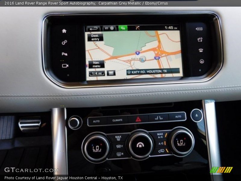 Carpathian Grey Metallic / Ebony/Cirrus 2016 Land Rover Range Rover Sport Autobiography