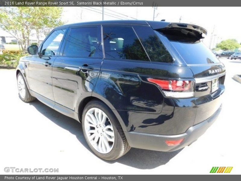 Santorini Black Metallic / Ebony/Cirrus 2016 Land Rover Range Rover Sport SE