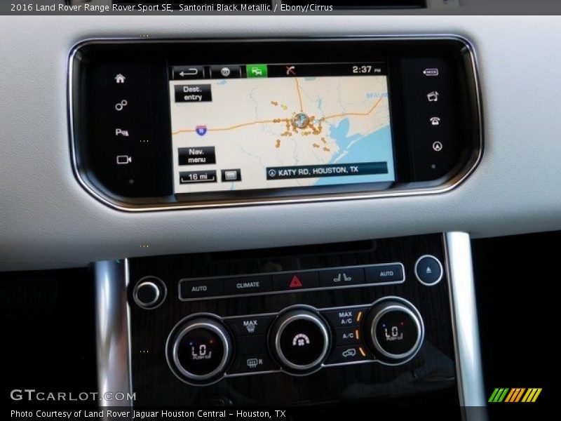 Santorini Black Metallic / Ebony/Cirrus 2016 Land Rover Range Rover Sport SE
