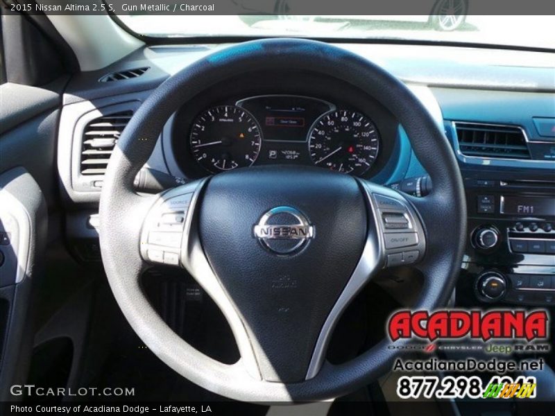 Gun Metallic / Charcoal 2015 Nissan Altima 2.5 S