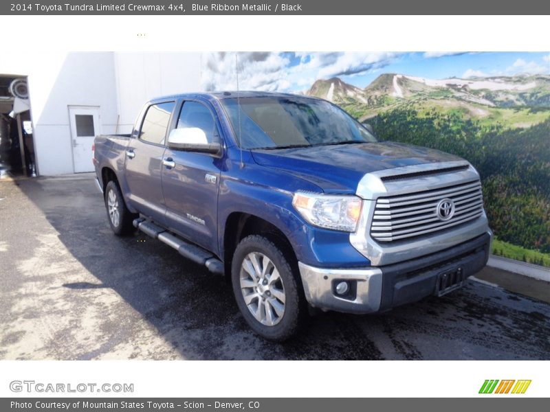 Blue Ribbon Metallic / Black 2014 Toyota Tundra Limited Crewmax 4x4