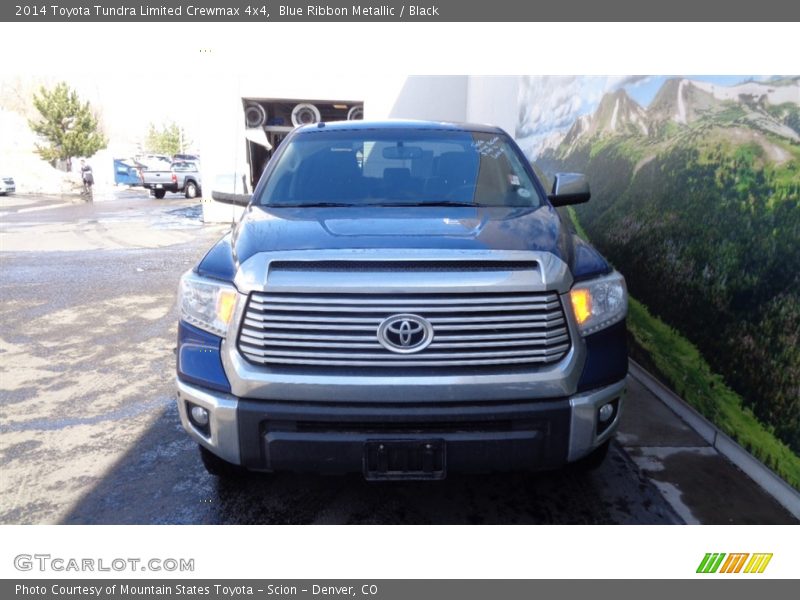 Blue Ribbon Metallic / Black 2014 Toyota Tundra Limited Crewmax 4x4