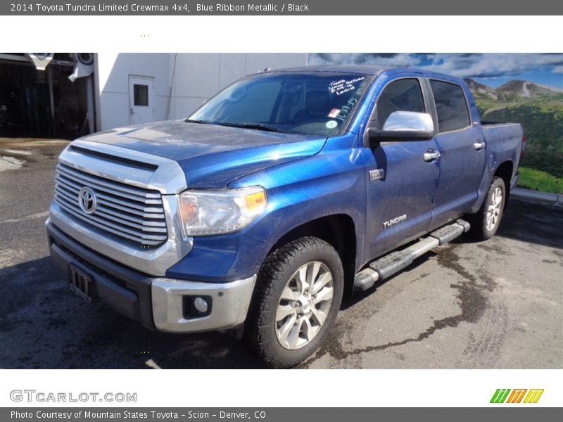 Blue Ribbon Metallic / Black 2014 Toyota Tundra Limited Crewmax 4x4