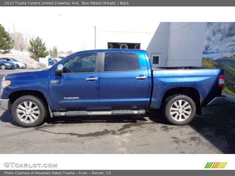 Blue Ribbon Metallic / Black 2014 Toyota Tundra Limited Crewmax 4x4