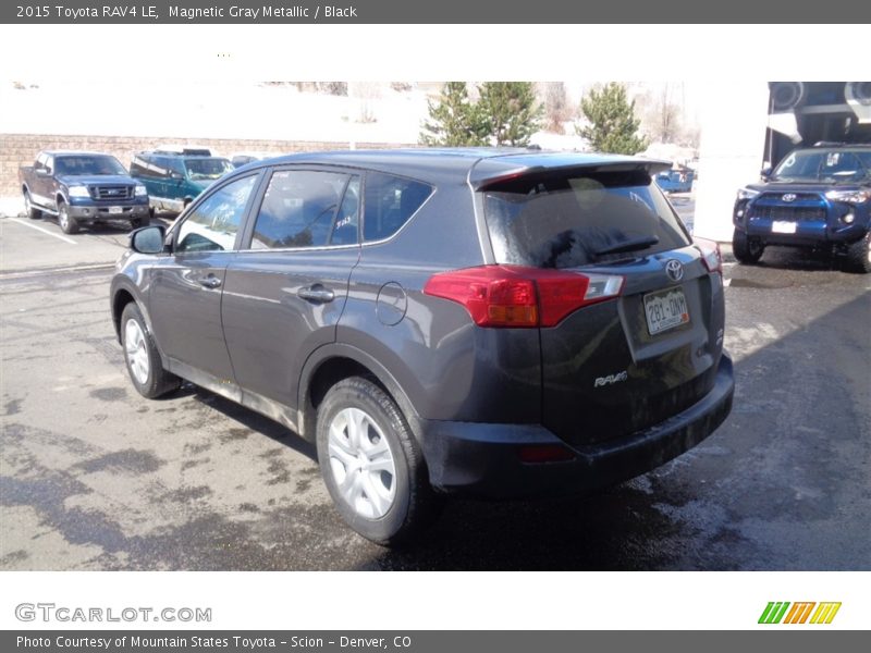 Magnetic Gray Metallic / Black 2015 Toyota RAV4 LE