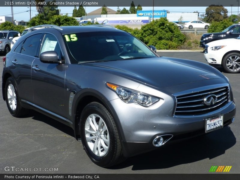 Graphite Shadow / Graphite 2015 Infiniti QX70 AWD