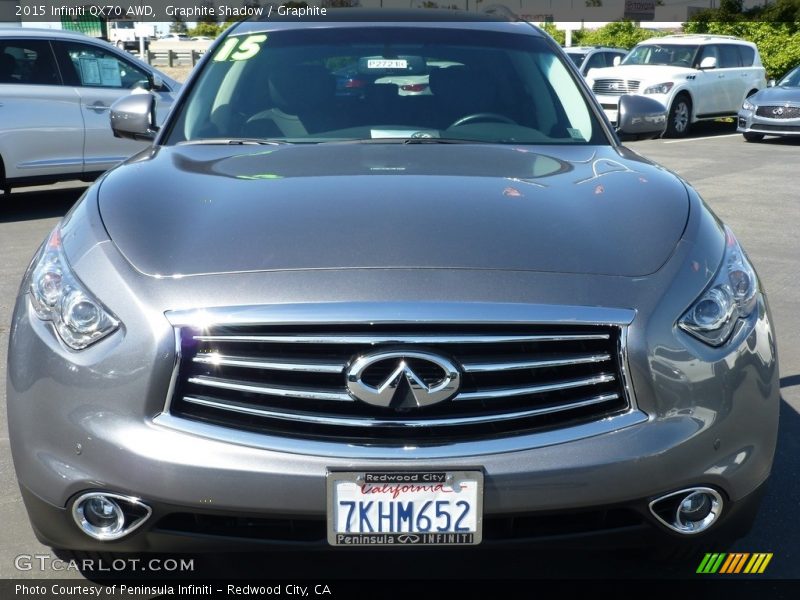 Graphite Shadow / Graphite 2015 Infiniti QX70 AWD