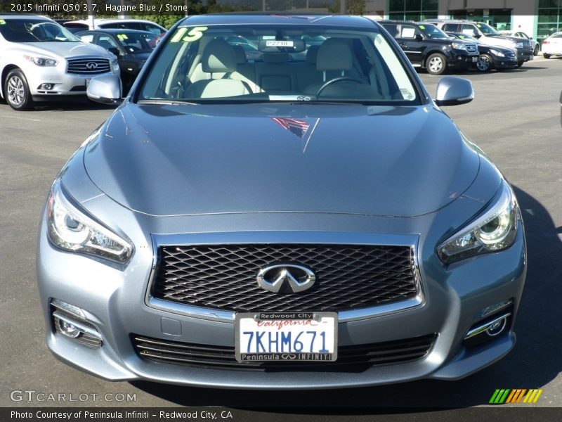 Hagane Blue / Stone 2015 Infiniti Q50 3.7