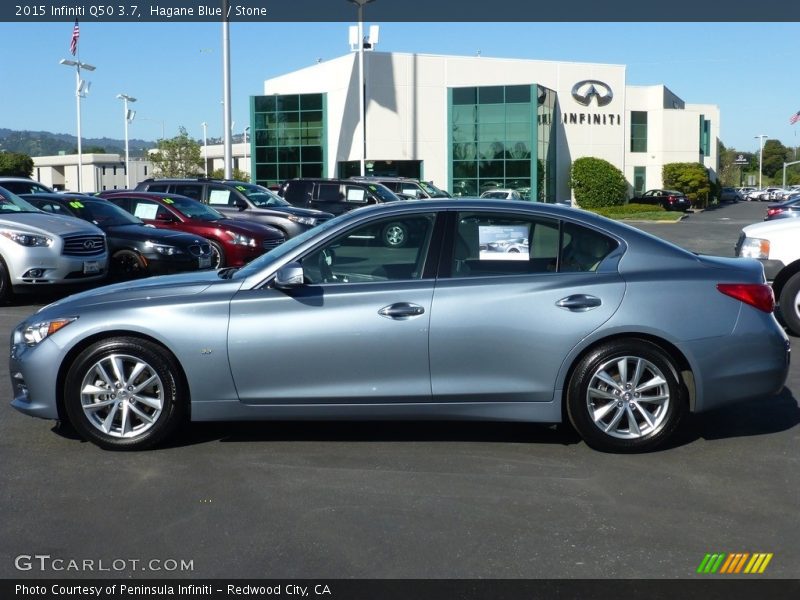 Hagane Blue / Stone 2015 Infiniti Q50 3.7