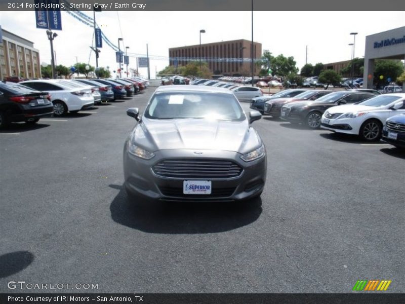 Sterling Gray / Earth Gray 2014 Ford Fusion S