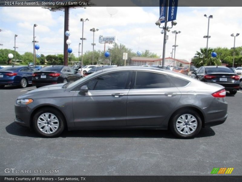 Sterling Gray / Earth Gray 2014 Ford Fusion S
