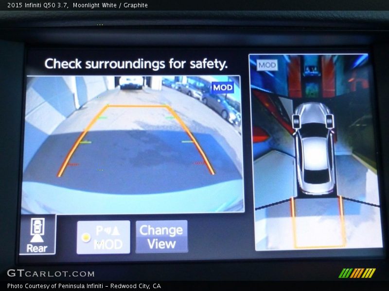 Moonlight White / Graphite 2015 Infiniti Q50 3.7