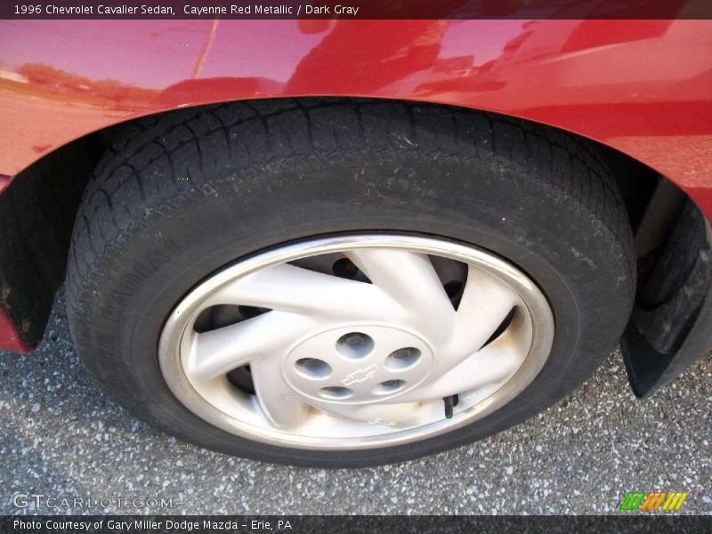 Cayenne Red Metallic / Dark Gray 1996 Chevrolet Cavalier Sedan