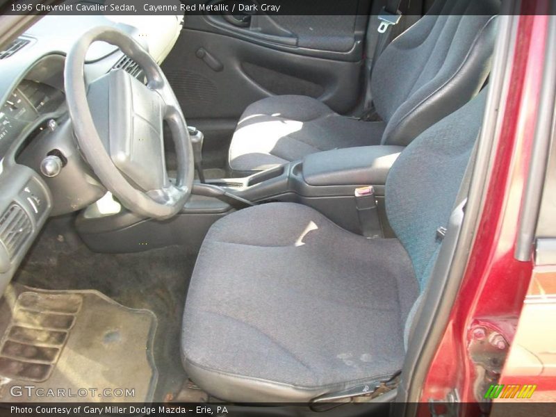 Cayenne Red Metallic / Dark Gray 1996 Chevrolet Cavalier Sedan