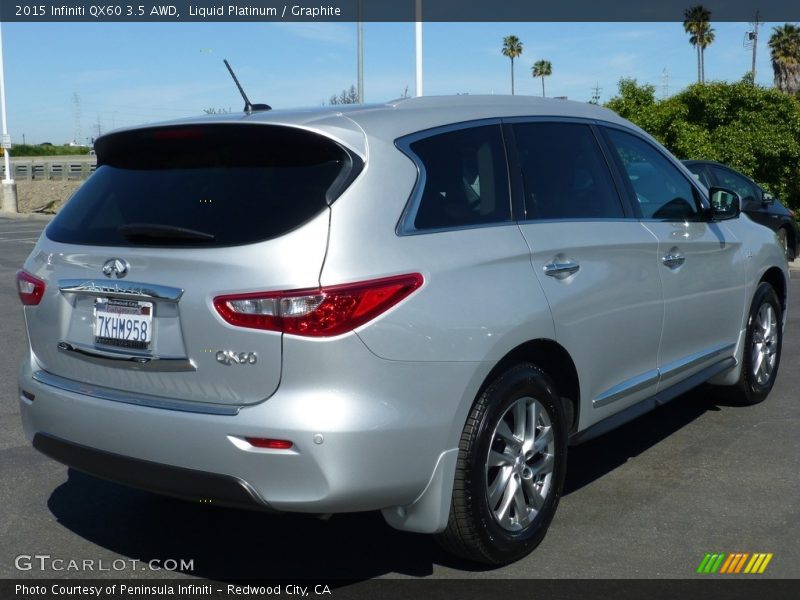 Liquid Platinum / Graphite 2015 Infiniti QX60 3.5 AWD