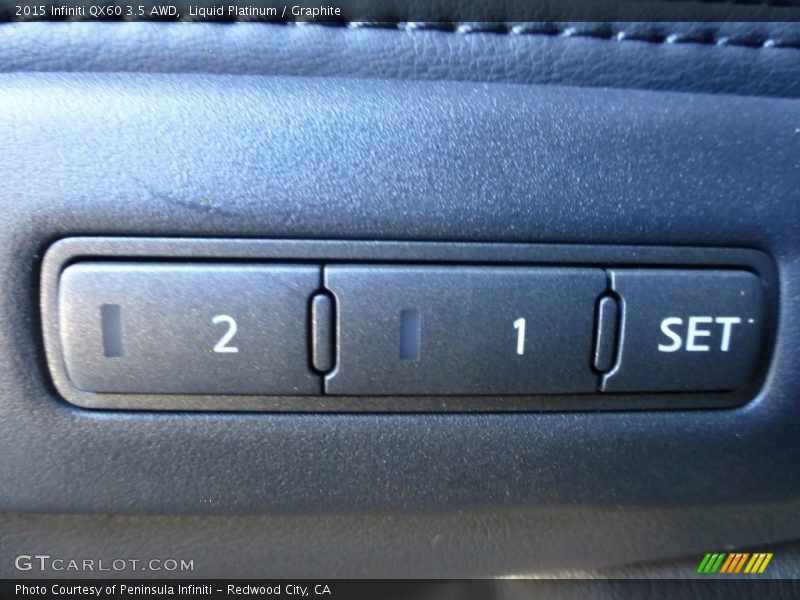Liquid Platinum / Graphite 2015 Infiniti QX60 3.5 AWD