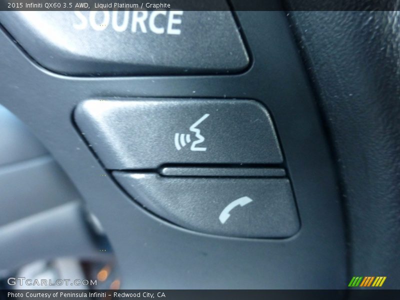 Liquid Platinum / Graphite 2015 Infiniti QX60 3.5 AWD