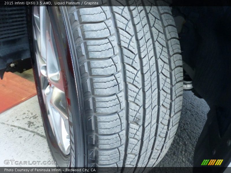 Liquid Platinum / Graphite 2015 Infiniti QX60 3.5 AWD