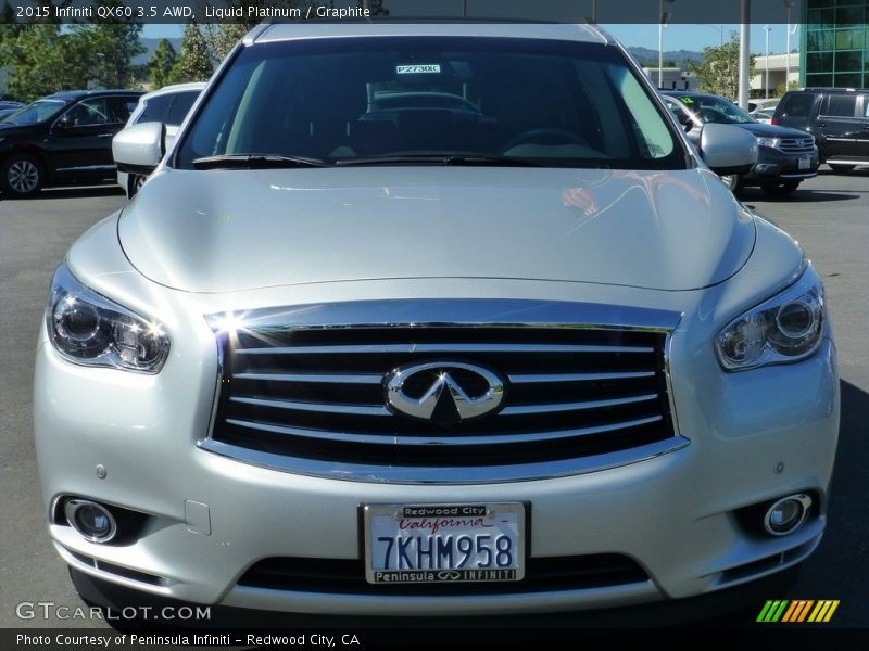 Liquid Platinum / Graphite 2015 Infiniti QX60 3.5 AWD