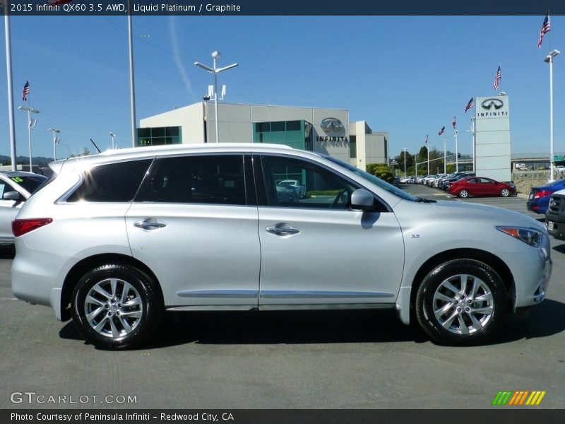 Liquid Platinum / Graphite 2015 Infiniti QX60 3.5 AWD
