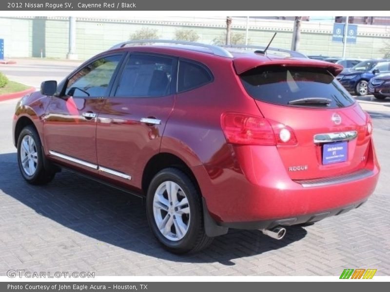 Cayenne Red / Black 2012 Nissan Rogue SV