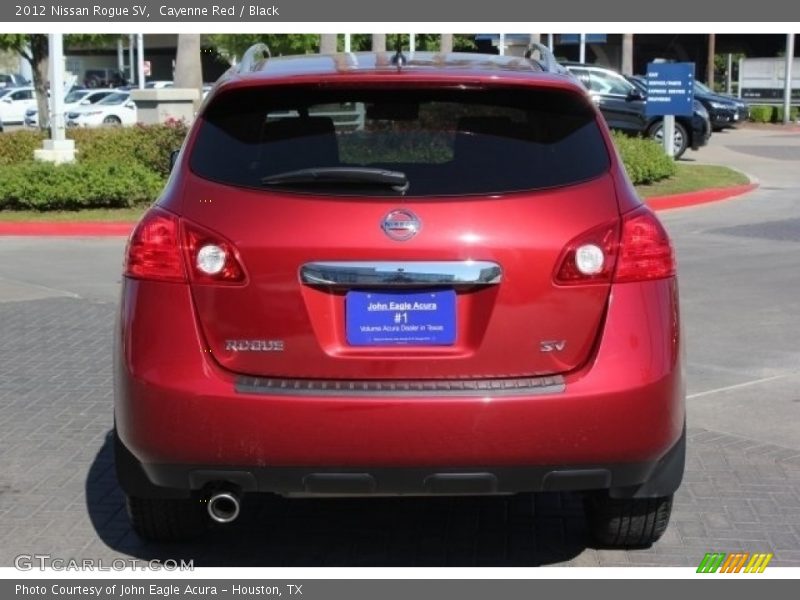 Cayenne Red / Black 2012 Nissan Rogue SV
