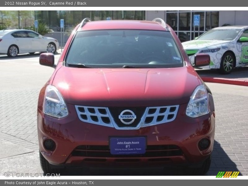 Cayenne Red / Black 2012 Nissan Rogue SV