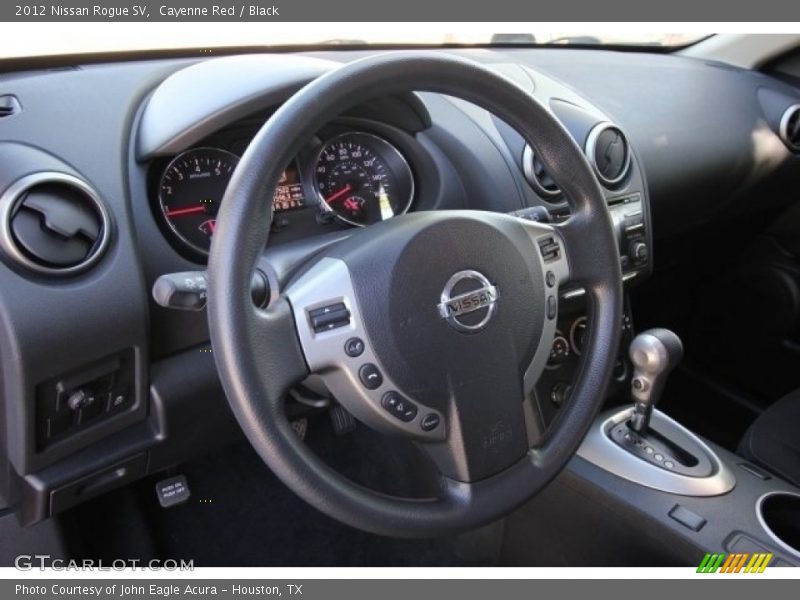 Cayenne Red / Black 2012 Nissan Rogue SV