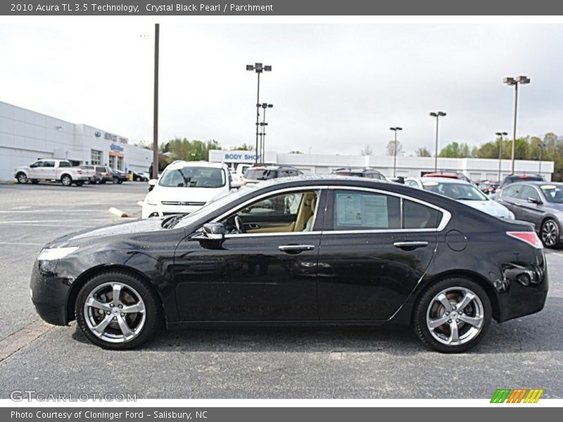 Crystal Black Pearl / Parchment 2010 Acura TL 3.5 Technology