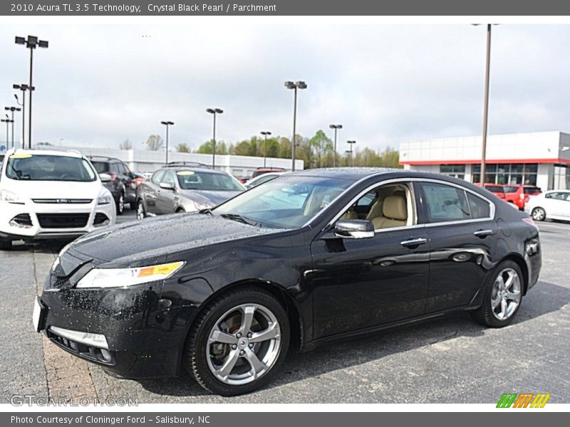 Crystal Black Pearl / Parchment 2010 Acura TL 3.5 Technology