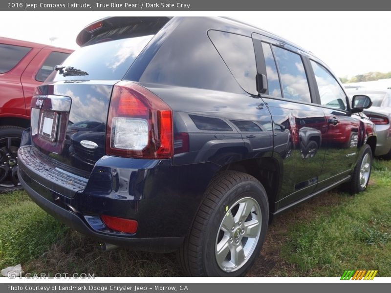 True Blue Pearl / Dark Slate Gray 2016 Jeep Compass Latitude