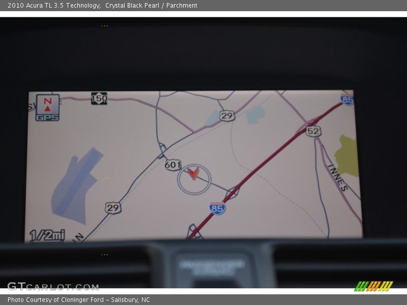 Crystal Black Pearl / Parchment 2010 Acura TL 3.5 Technology
