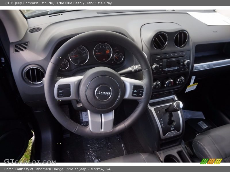 True Blue Pearl / Dark Slate Gray 2016 Jeep Compass Latitude