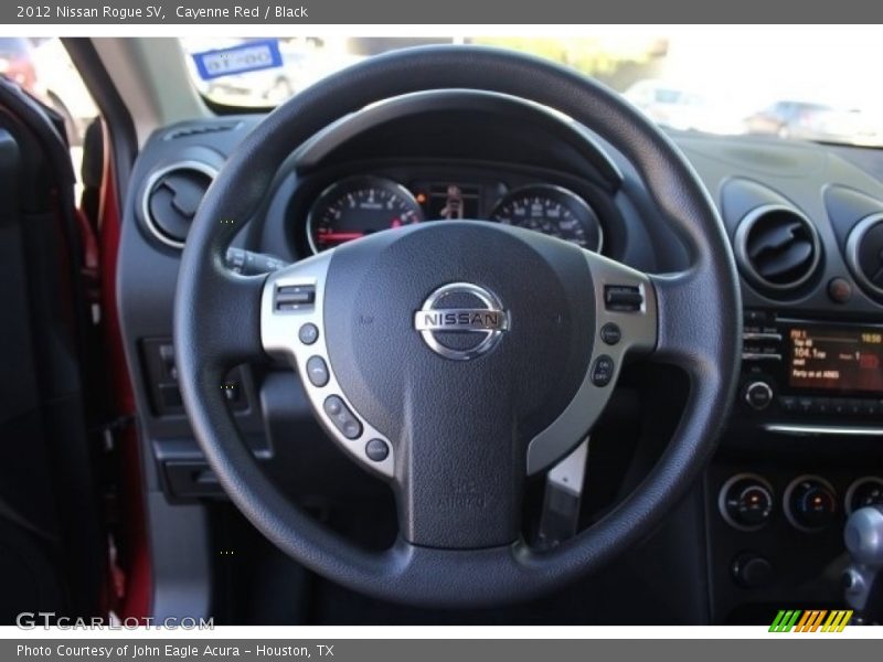 Cayenne Red / Black 2012 Nissan Rogue SV