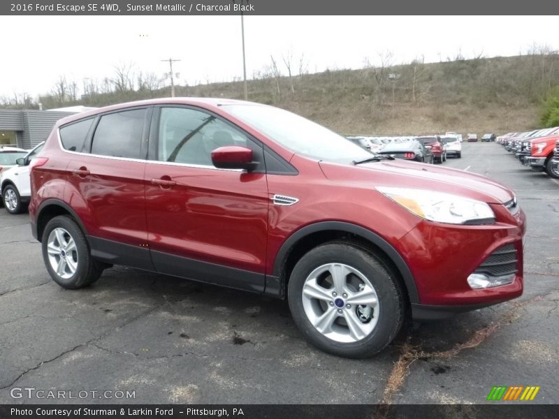 Sunset Metallic / Charcoal Black 2016 Ford Escape SE 4WD