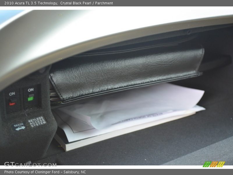 Crystal Black Pearl / Parchment 2010 Acura TL 3.5 Technology