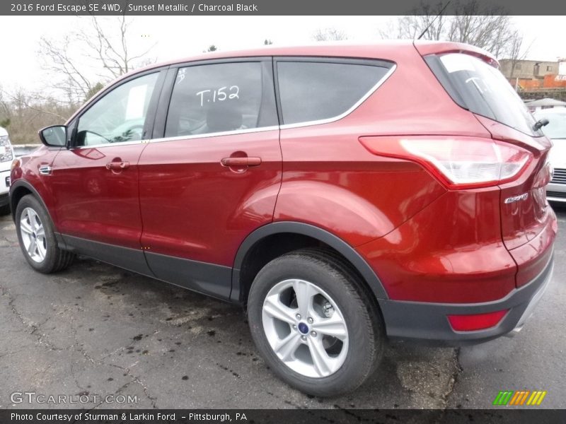 Sunset Metallic / Charcoal Black 2016 Ford Escape SE 4WD