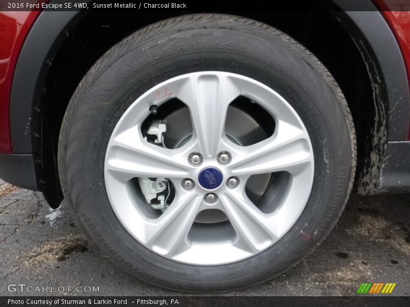 Sunset Metallic / Charcoal Black 2016 Ford Escape SE 4WD