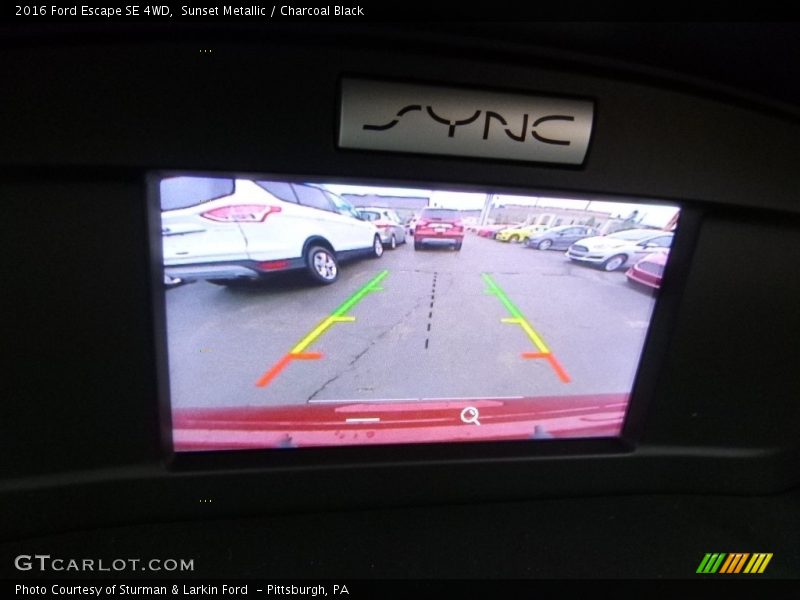 Sunset Metallic / Charcoal Black 2016 Ford Escape SE 4WD